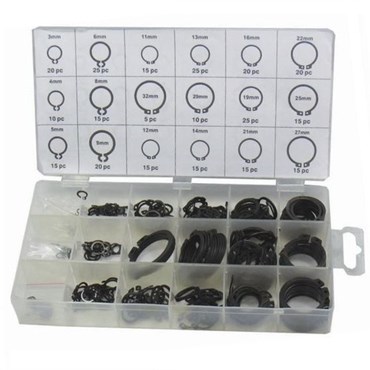 Assortiment externe circlips 300 delig